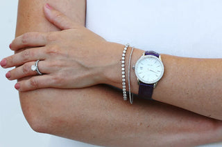 How to wear a tennis bracelet with a watch