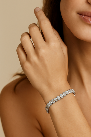Classic Oval Cut Tennis Bracelet