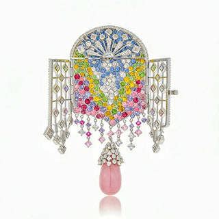 Geometric brooch Azzallure