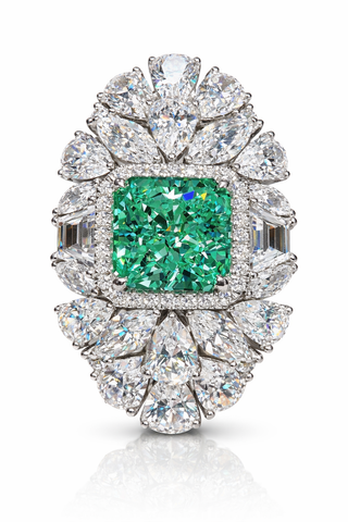 Crushed Ice Maharani Ring