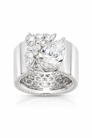 Water Drop Cocktail Ring