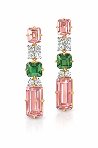 Verdant Rosé Éclat Earrings