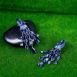 Sapphire Drop Earrings