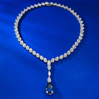 Sapphire Dewdrop Necklace