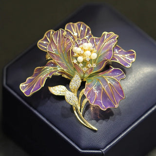 Celeste Orchid Brooch