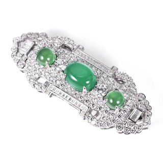 Jade Sovereign Brooch