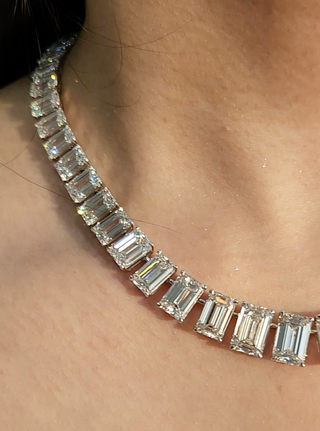 The Aurora Émeraude Tennis Necklace