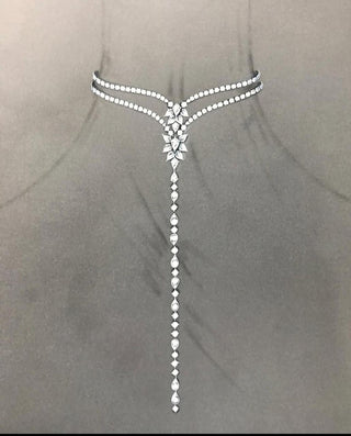 Celeste Lariat Diamond Necklace