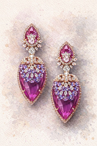 Rosalind Nocturne Gemstone Earrings