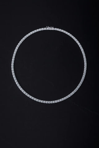 Classic Round Cut Lab Diamond Tennis Necklace